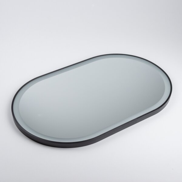 Brilagi-LED Specchio da bagno CANZO LED/25W/230V 50x80 cm nero IP44 CRI 90 dimmerabile + CCT