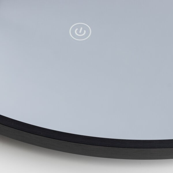 Brilagi-LED Specchio da bagno VERESE LED/19W/230V 60 cm nero IP44 CRI 90 dimmerabile + CCT