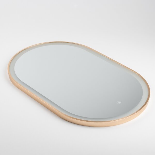 BRILAGI-LED Specchio da bagno ERBA LED/25W/230V 50x80 cm oro IP44 CRI 90 dimmerabile + CCT