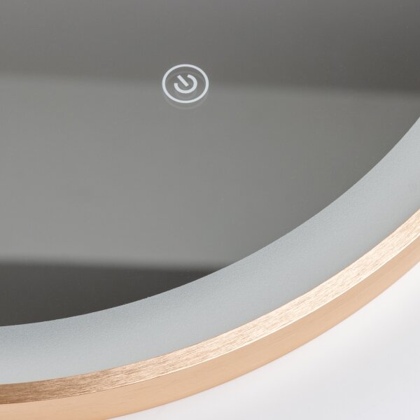 BRILAGI-LED Specchio da bagno ERBA LED/25W/230V 50x80 cm oro IP44 CRI 90 dimmerabile + CCT