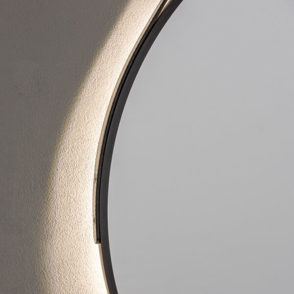 Brilagi-LED Specchio da bagno VERESE LED/19W/230V 60 cm nero IP44 CRI 90 dimmerabile + CCT