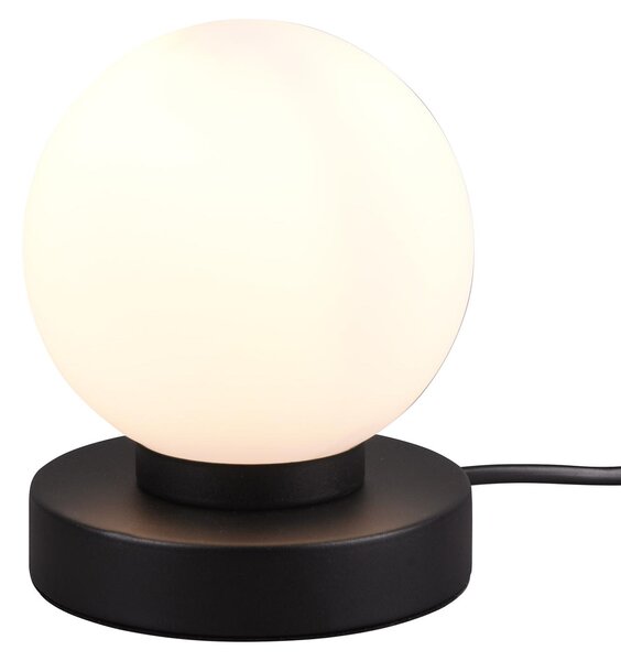 Lampada da Tavolo da Interno Attacco E14 in Metallo Nero Opaco