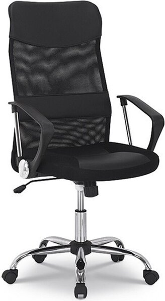 Sedia da ufficio JOY - Tessuto a rete nero - Altezza regolabile 109-119 cm - Ergonomica e di design