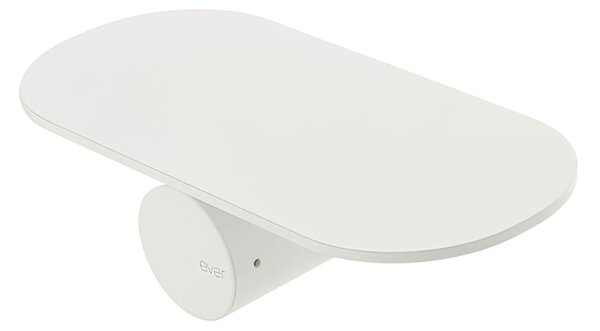 Mensola Portasapone sospeso in Ottone verniciato LINEA DOT Dimensioni 17,5 x14xh 9,2 cm Stile Industriale contemporaneo finitura Bianco Opaco