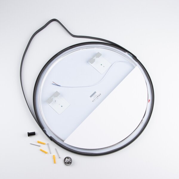 Brilagi-LED Specchio da bagno VERESE LED/19W/230V 60 cm nero IP44 CRI 90 dimmerabile + CCT
