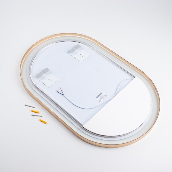 BRILAGI-LED Specchio da bagno ERBA LED/25W/230V 50x80 cm oro IP44 CRI 90 dimmerabile + CCT