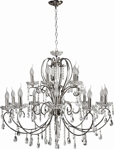 Candellux AURORA lampadario in cristallo 30-97586 cromo