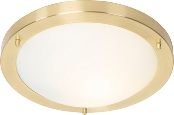 Lampada da soffitto moderna dorata, 31 cm, IP44, Yuma
