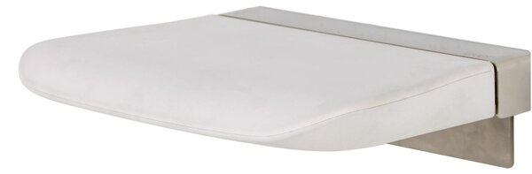 Sgabello Sedile Doccia Tecnologico in poliuretano Ribaltabile 41,6x30,6xh 5 cm - Portata: kg. 150 in poliuretano Morbido Colore Bianco