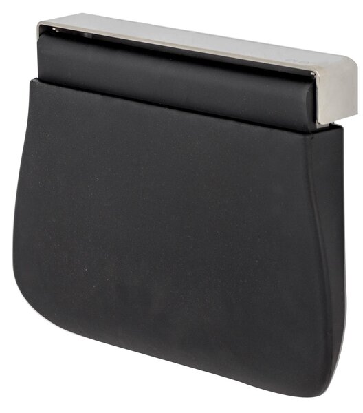 Sgabello Sedile Doccia Tecnologico in poliuretano Ribaltabile 41,6x30,6xh 5 cm - Portata: kg. 150 in poliuretano Morbido Colore Nero