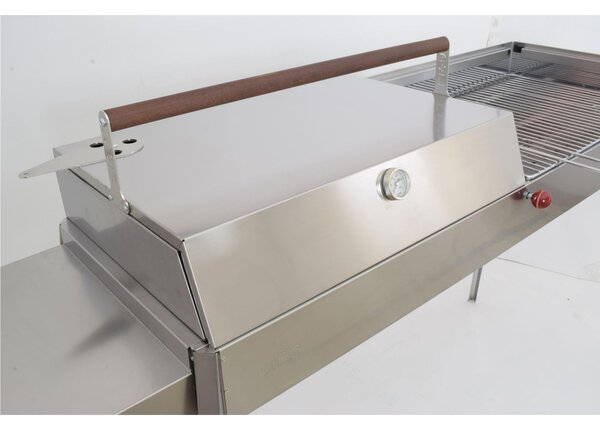 Forno Coperchio per Barbecue a Carbone ETNA e ETNA MAXI a Carbone Dimensione 59x40xh 11 cm ideale x la cottura indiretta n Acciaio Aisi 430