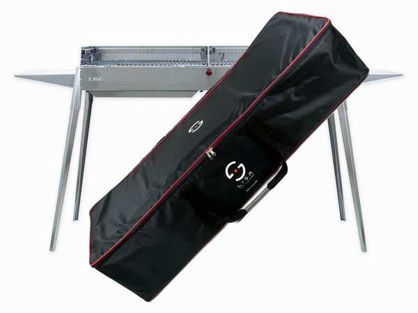 Borsa Custodia in Poliestere per Barbecue a Carbone ETNA MAXI Dimensione 140x50x25cm colore nero