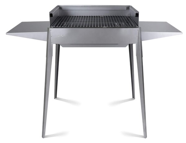 Barbecue a Carbone Carbonella in Ferro Etna F Dimensione 60x40xh 85 cm In FERRO ALLUMINATO Peso 14,60 kg cromo