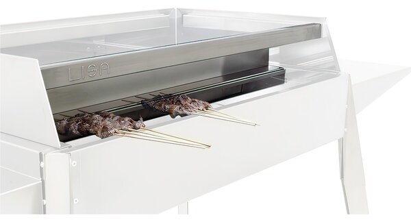 Cuocispiedini per Barbecue a Carbone ETNA e ETNA MAXI Dimensione 60x16xh 16 cm in Acciaio Aisi 430