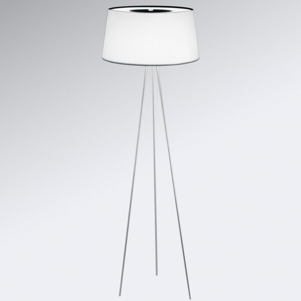 Lampada da terra kdln, TRIPOD, dimmerabile, Bianco, Camera da letto, Metallo, Design