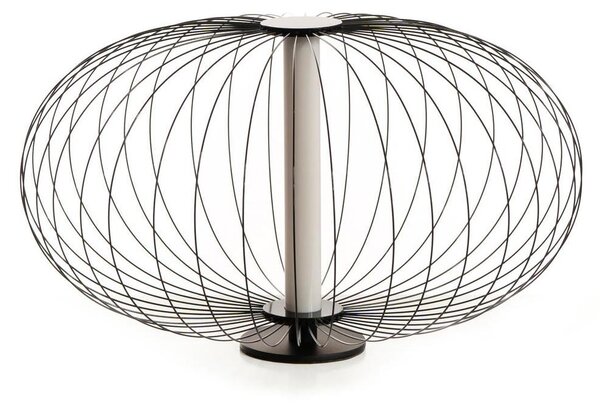 Lampada da Tavolo a LED 50x50xH29 cm in Acciaio e Metallo Mizar Nero