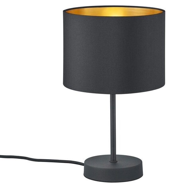 Lampada tavolo da Interno E27 in Metallo Nero Opaco