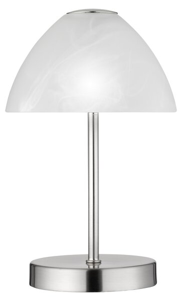 Lampada tavolo da Interno a LED in Metallo Nickel Opaco