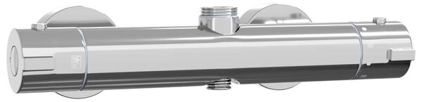 VidaXL Miscelatore doccia termostatico in acciaio inossidabile, 201 x 27 x 8 x 6 cm