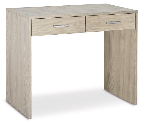 Scrivania da Ufficio 2 Cassetti 91x76x55 cm Olmo Chiaro