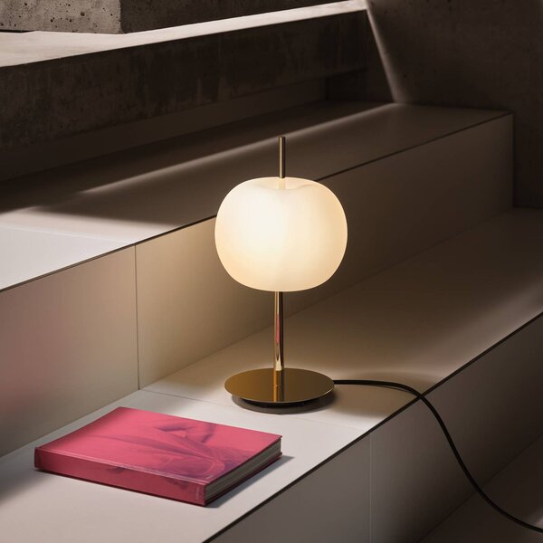 Kdln Lampada da tavolo di design KUSHI, dimmerabile, Ottone / Oro, Soggiorno / Sala da pranzo, Vetro, Design, Lampada da tavolo