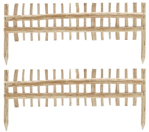 Minirecinzione 2 Pezzi 115x50 cm in Nocciolo Naturale