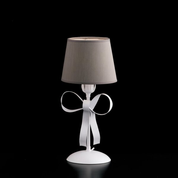 Lumetto Lucy in Ferro Laccato Bianco Shabby 35x�16 cm, 1xE14 - 42 Watt Max, Bianco Shabby