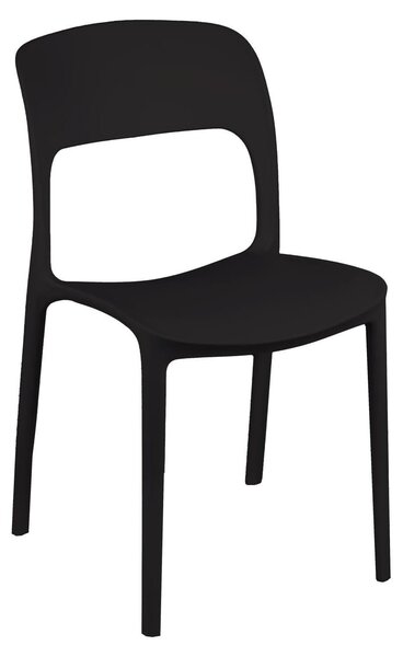 Sedia Impilabile 47x52xh83 cm in Polipropilene Risto Antracite