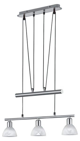 Lampada a Sospensione da Interno a LED in Metallo Nickel Opaco