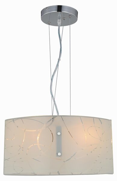 Lampada a Sospensione da Interno E27 in Metallo Bianco