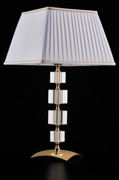 Lume Franz in Ferro Dorato e Cristallo, 59x�30 cm, Cristallo Oro Lucido, 1xE27 - 55 Watt Max