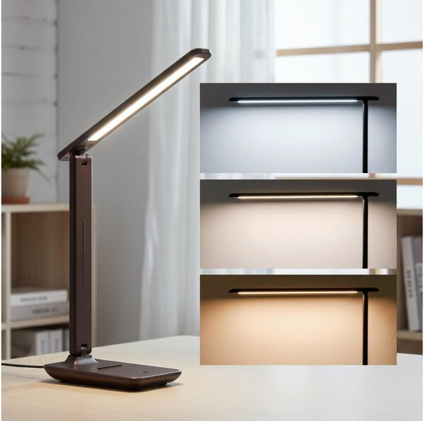 Brilagi-LED Lampada da tavolo dimmerabile MODO LED/7W/230V 3000/4000/6500K marrone