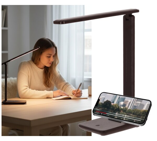 Brilagi-LED Lampada da tavolo dimmerabile MODO LED/7W/230V 3000/4000/6500K marrone