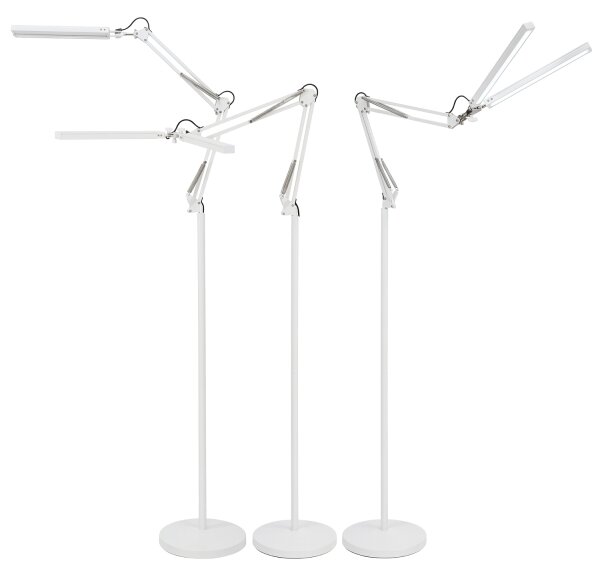 Brilagi - Lampada da terra LED flessibile dimmerabile VARIO LED/14W/230V 157 cm bianca