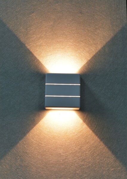 Immax 08521L - Applique LED da esterno LUXLINE 6W/230V 3000K IP54 bianco