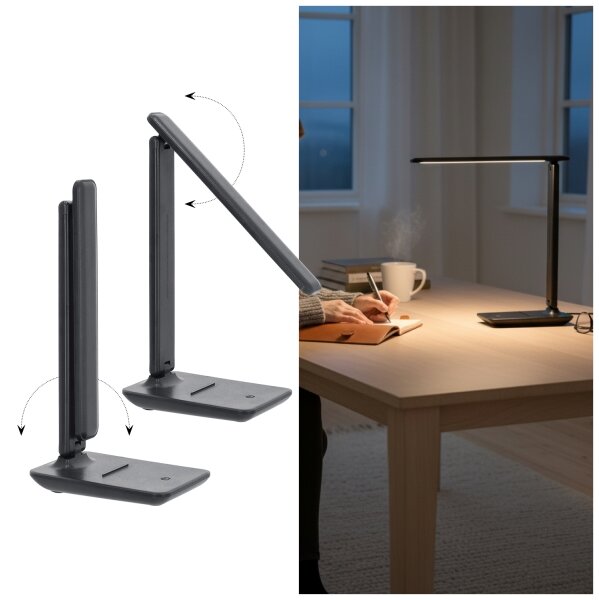 Brilagi -LED Lampada da tavolo dimmerabile VARIO LED/7W/230V 3000/4000/6500K antracite
