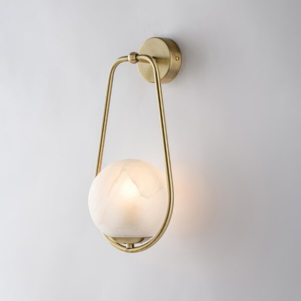 Applique Afrodite in Ferro Bronzato, 1 Luce, 36x16 cm, Colore Bronzato, 1xE14 - 42 Watt Max