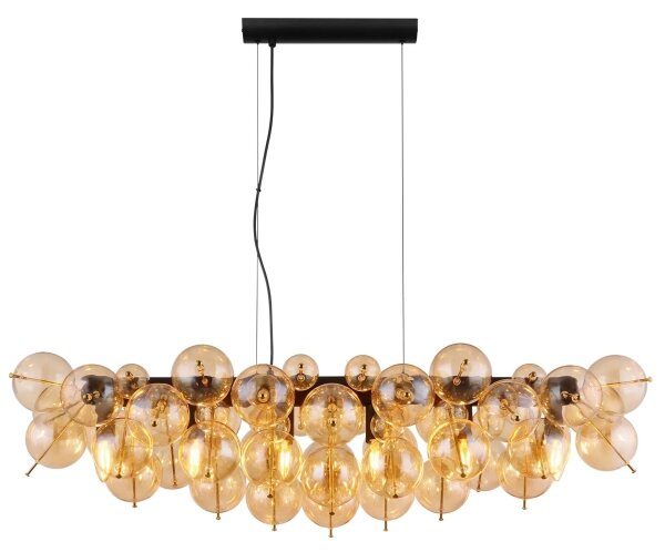 Globo 15633H1A - Lampadario sospeso con cavo UDO 6xE14/25W/230V oro