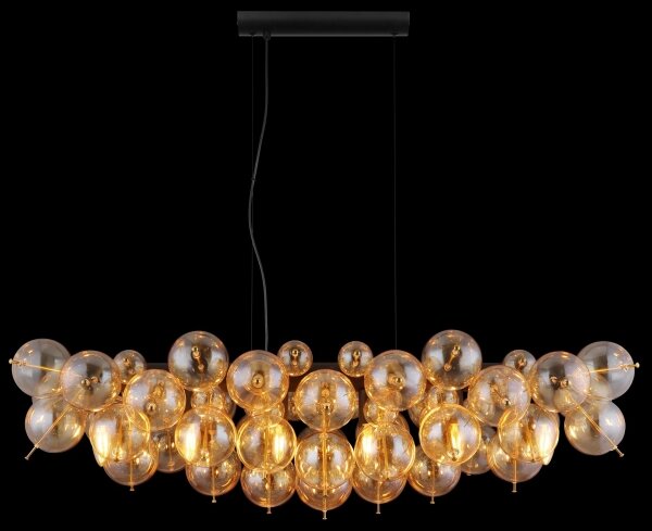 Globo 15633H1A - Lampadario sospeso con cavo UDO 6xE14/25W/230V oro