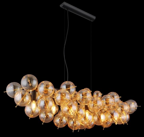 Globo 15633H1A - Lampadario sospeso con cavo UDO 6xE14/25W/230V oro