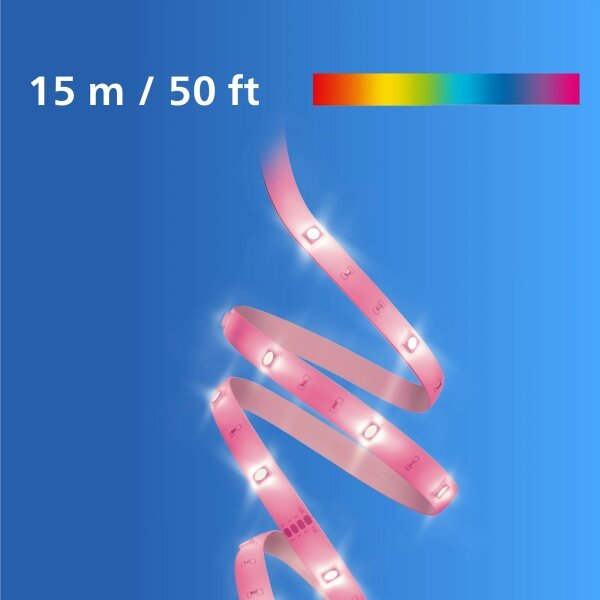 Philips - Striscia LED RGB dimmerabile SMART STRIP 15m LED/20W/230V 2200-6500K Wi-Fi