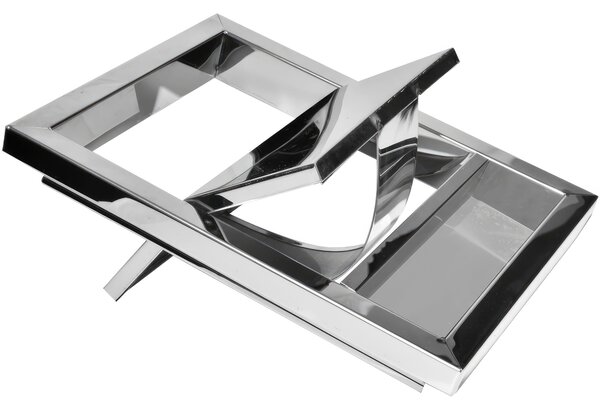 Cestino con posacenere - forma Rettangolare, dimensioni 30x24xh 60 cm, peso 5 kg bidone interno 15 L con maniglia per lo svuotamento colore nero Cestino studiato per uso interno od esterno inox