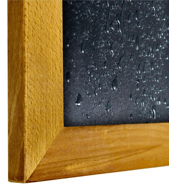 Lavagna da parete con cornice in legno finitura Teak Dimensioni 56x100x 20 peso 4,9 kg Utilizzabile sia all�interno che all�esterno