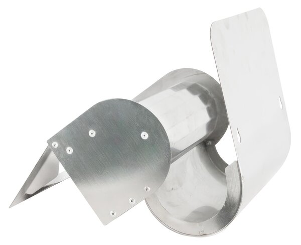 Mini posacenere da parete in acciaio inox dimensioni 19x11x 9,8 cm peso 1 kg foro superiore per spegnere e gettare le sigarette uso interno esterno