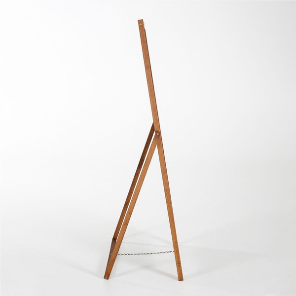 Lavagna da Esterno Reversibile per Esporre l�Offerta finitura Legno Dimensioni 44x102x h115 cm - superficie magnetica nera bifacciale, scrivibile e cancellabile FINITURA dark wood