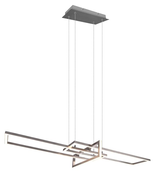 Lampada a Sospensione da Interno a Led in Metallo Nickel Opaco