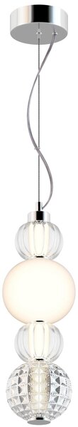 Lampada pendente Pendant in Metallo Collar Cromo