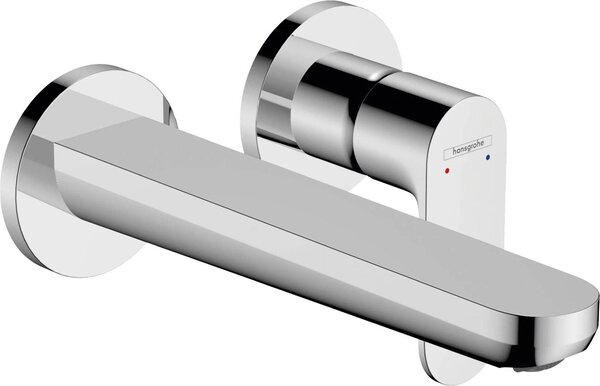 Hansgrohe Rebris S Mitigeur monocommandé pour lavabo encastré pour montage mural avec bec 20 cm, saillie 200 mm, 72528000, 72528000
