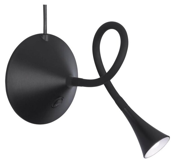 Lampada tavolo da Interno a LED in Plastica Nero