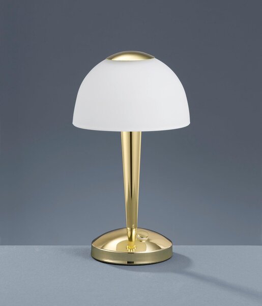 Lampada tavolo da Interno a LED in Metallo Ottone Lucido